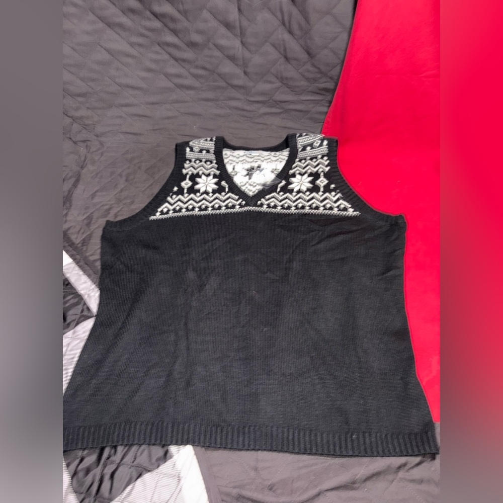 Denim&Co. Dark Gray Knit Vest